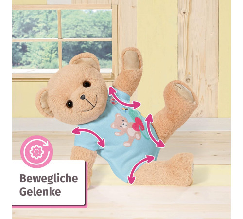 zapf creation 835616 jucărie moale "bear baby born" albastru