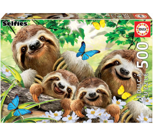  educa 18450 puzzle "sloth family selfie" (500 el.)