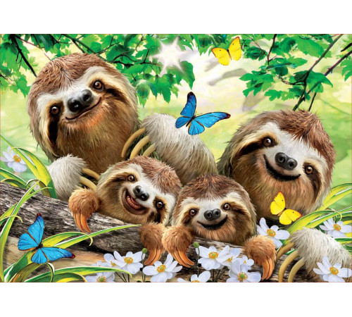educa 18450 puzzle "sloth family selfie" (500 el.)