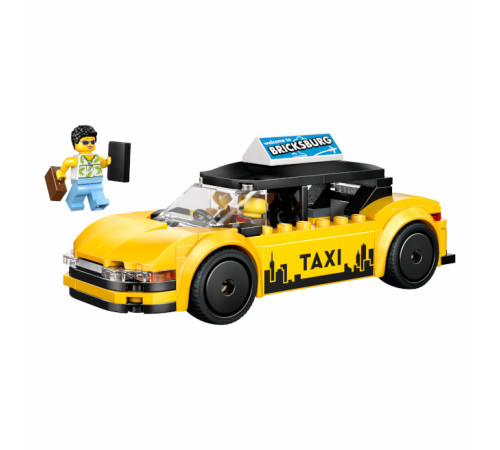 lego city 60487 constructor "taxi galben" (122 el.)