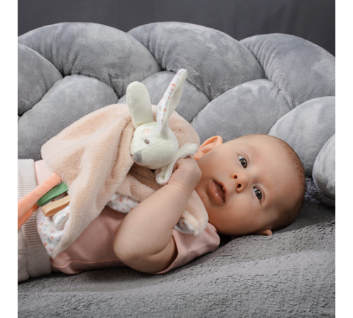 babyono-769 1539 Мягкая игрушка-платок "Зайчик"