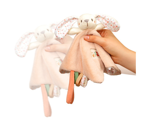 babyono-769 1539 Мягкая игрушка-платок "Зайчик"