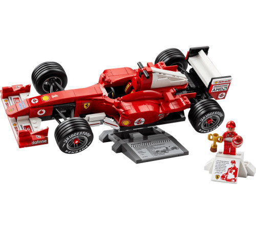 lego icons 11375 constructor "ferrari f2004 și michael schumacher" (735 el.)