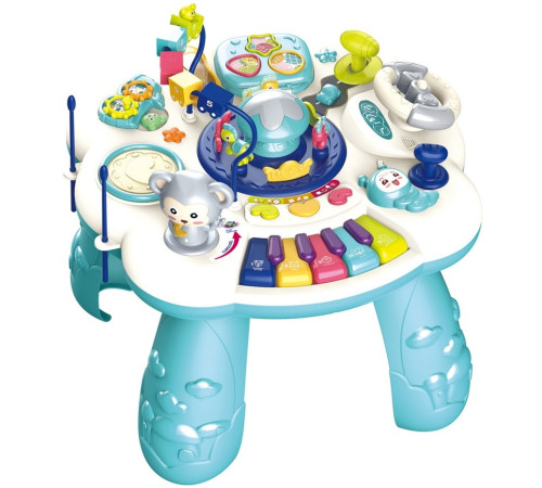 bibiin toys 648a-52 Детский игровой развивающий столик (голубой)