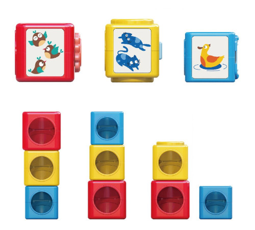 hola toys e7991 set cuburi și bile "tower"