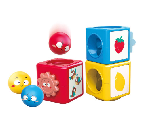 hola toys e7991 set cuburi și bile "tower"