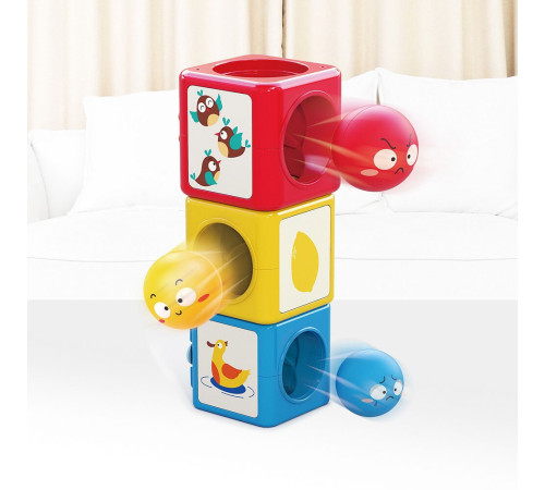 hola toys e7991 set cuburi și bile "tower"