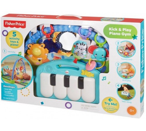 fisher-price bmh49 covoraş de joc 4-in-1 "pian"