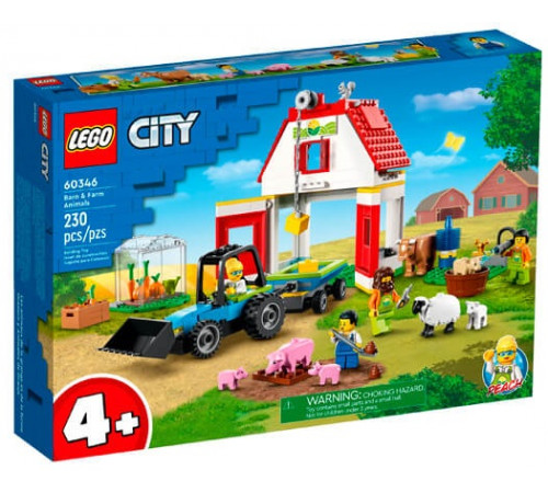 Детский магазин в Кишиневе в Молдове lego city 60346 Конструктор "Сарай и сельскохозяйственные животные" (230 дет.)