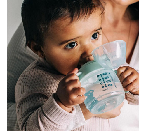 tommee tippee tt0511 cana cu sistem anti-varsare "softspout" albastru (4 luni+) 150 ml.