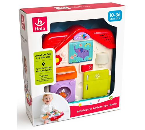 hola toys he898600 jucărie muzicală interactivă &bdquo;casuta&rdquo;