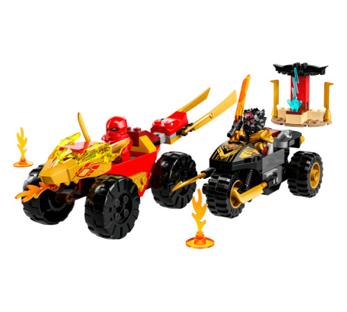 lego ninjago 71789 Конструктор "Кай и Рас: Битва на машине и мотоцикле" (103дет.)