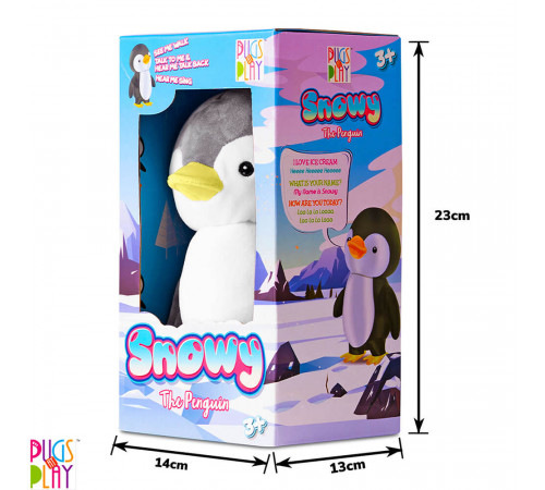 pugs at play pap14 jucărie interactivă "penguin snowy"