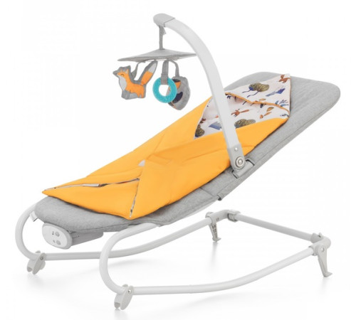 kinderkraft Шезлонг-качалка felio 2 (до 9 кг.) жёлтый