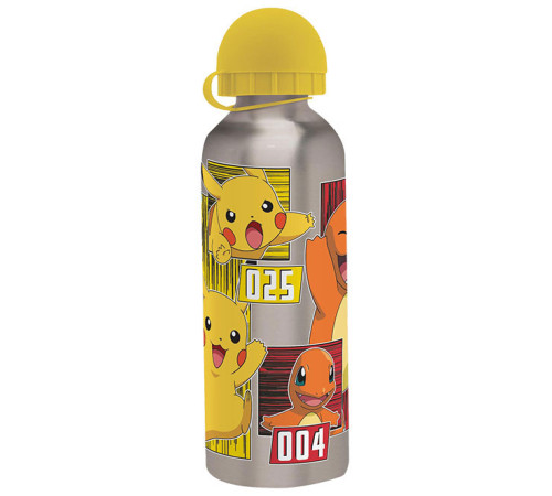 kids licensing pk0001 Алюминиевая бутылка для воды "pokemon" (500 мл.) 3 модели