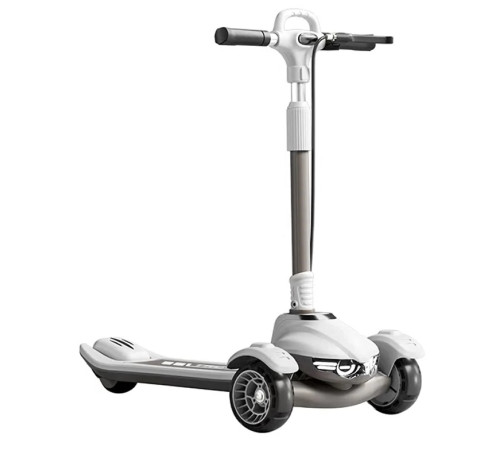  rtm scooter 41561 trotinetă pentru copii cu lumini, muzică și bluetooth (alb)