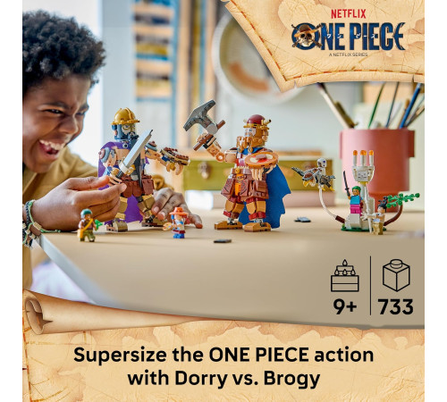 lego one piece 75644 constructor "dorry vs brogy &ndash; giganții din micuța grădină" (733 el.)