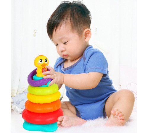 hola toys 2101 Музыкальная пирамидка "Уточка"