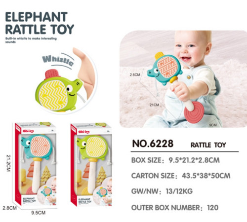 bibiin toys 6228 zornăitoare "elefant" (în sort.)