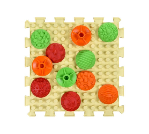 ortek 13041 covoraș de masaj "ortek mix puzzle-uri" 12 elemente + "modele" cadou