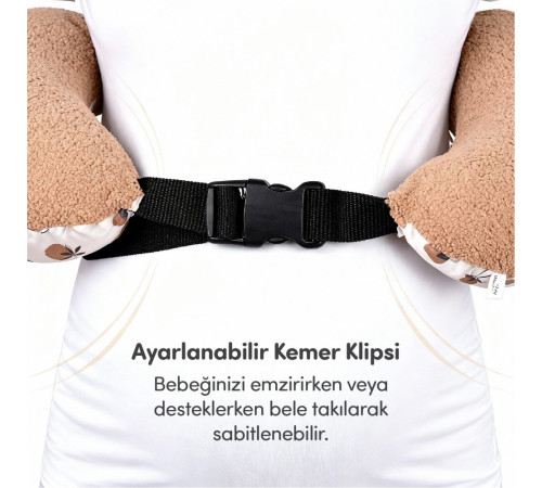 sevi 77-14 pernă pentru alăptare "teddy brown"