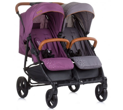  chipolino cărucior pentru gemeni passo doble kbpd02205lp lilac/platinum