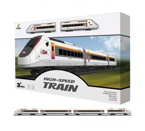 810730 set de joacă "tren de mare viteză" cu cale ferată