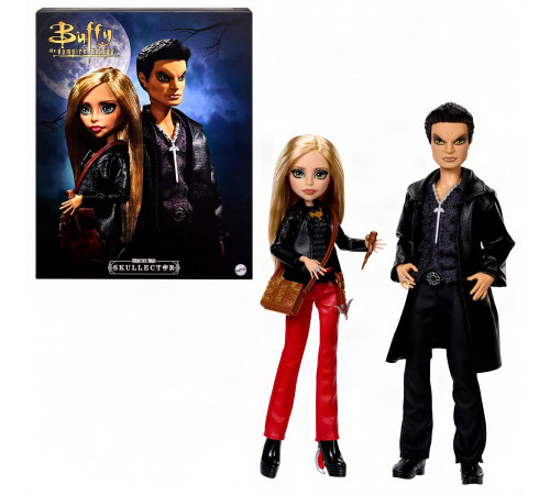 monster high jll00 set de păpuși de colecție "skullector: buffy și angel"