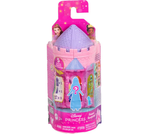 disney princess jbl46 Набор-сюрприз с мини-куклой "Загадочная башня" 