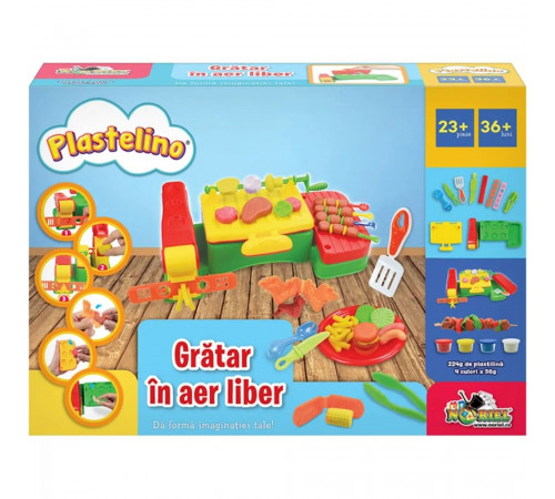 plastelino int3541 set de plastilină "gratar in aer liber"