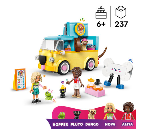 lego friends 42678 constructor "furgonetă pentru transportul produselor zoologice" (237 el.)