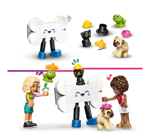 lego friends 42678 constructor "furgonetă pentru transportul produselor zoologice" (237 el.)