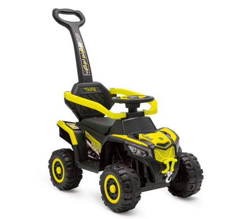  baby mix 56926 mașinuță electrică baby mix ruggy cu m&acirc;ner (galben)