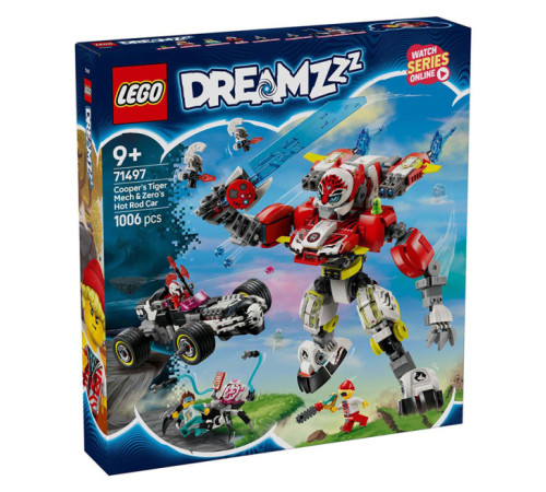 Jucării pentru Copii - Magazin Online de Jucării ieftine in Chisinau Baby-Boom in Moldova lego dreamzzz 71497 constructor "robotul tiger al lui cooper și mașina hot rod a lui zero" (1006 el.)
