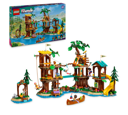lego friends  42631 constructor "casa din copac din tabara de aventuri" (1128 el.)
