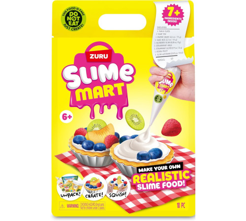  zuru slime mart 15901e set de joacă "small shopping bag &mdash; fruit tart"