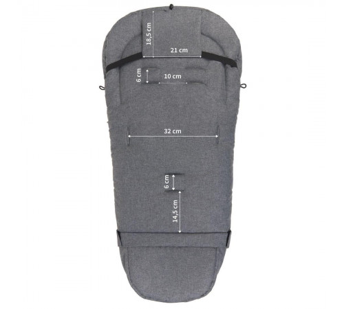 womar zaffiro sac de dormit igrow 2.0 "wool melange graphite"