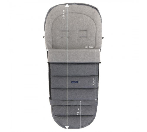 womar zaffiro sac de dormit igrow 2.0 "wool melange graphite"