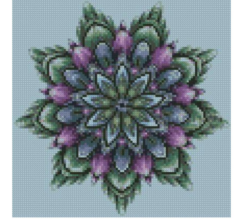  strateg leo ca-0063 Алмазная мозаика "Цветочный узор" (30 x 30 см.)
