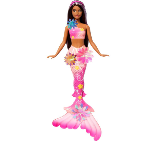 barbie jdm73 Кукла Барби-русалка "Цветочная магия" брюнетка