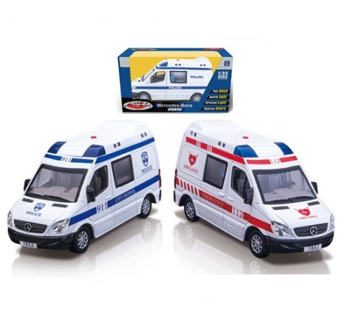  msz 68346 Металлическая модель "mercedes-benz sprinter 1:32" в асс.