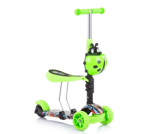 chipolino trotineta "kiddy evo" verde/graffiti 