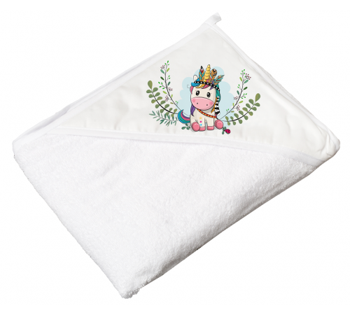 tega baby prosop cu glugă wild&free dz-008-103 (100х100 cm.) "unicorn"