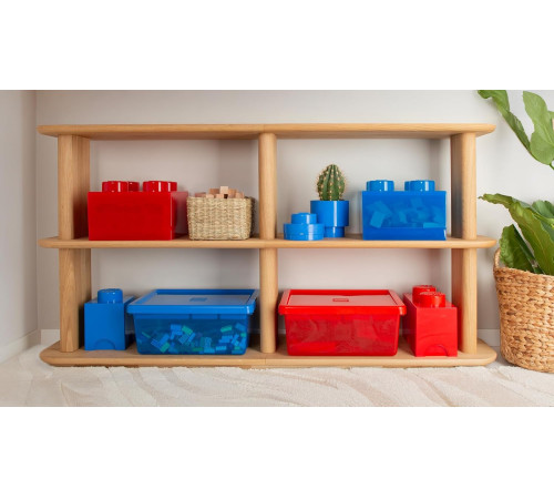 lego Контейнер для хранения storage brick 2 (12,5 x 25x18 cм.) синий