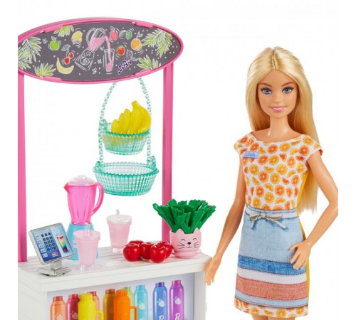 barbie grn75 Игровой набор с куклой "Фреш бар"