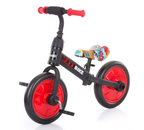 chipolino run bike cu patru roți  2în1 "max bike" dikmb0205re rosu