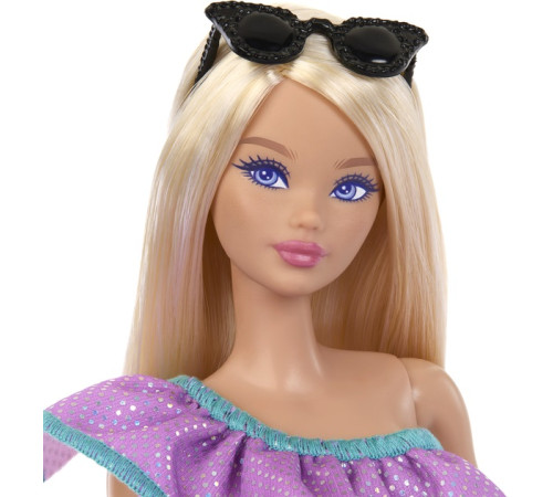 barbie hyt61 set cu papusa "fashionistas" party fashions