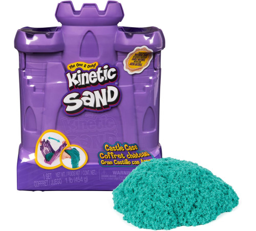  kinetic sand 6068384 recipient cu nisip cinetic "castl" (454 g.)
