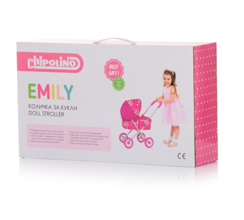chipolino carucior pentru papusi "emily" kzkel02402cc cupcakes