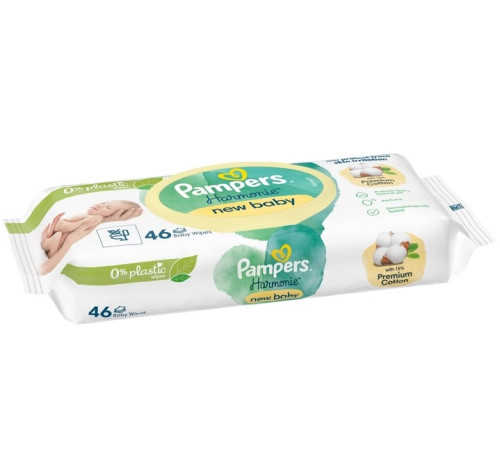 pampers Șervețele umede harmonie new baby (46 buc.)